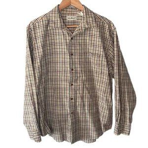 L.L. Bean Multi Color Gingham long sleeve  shirt